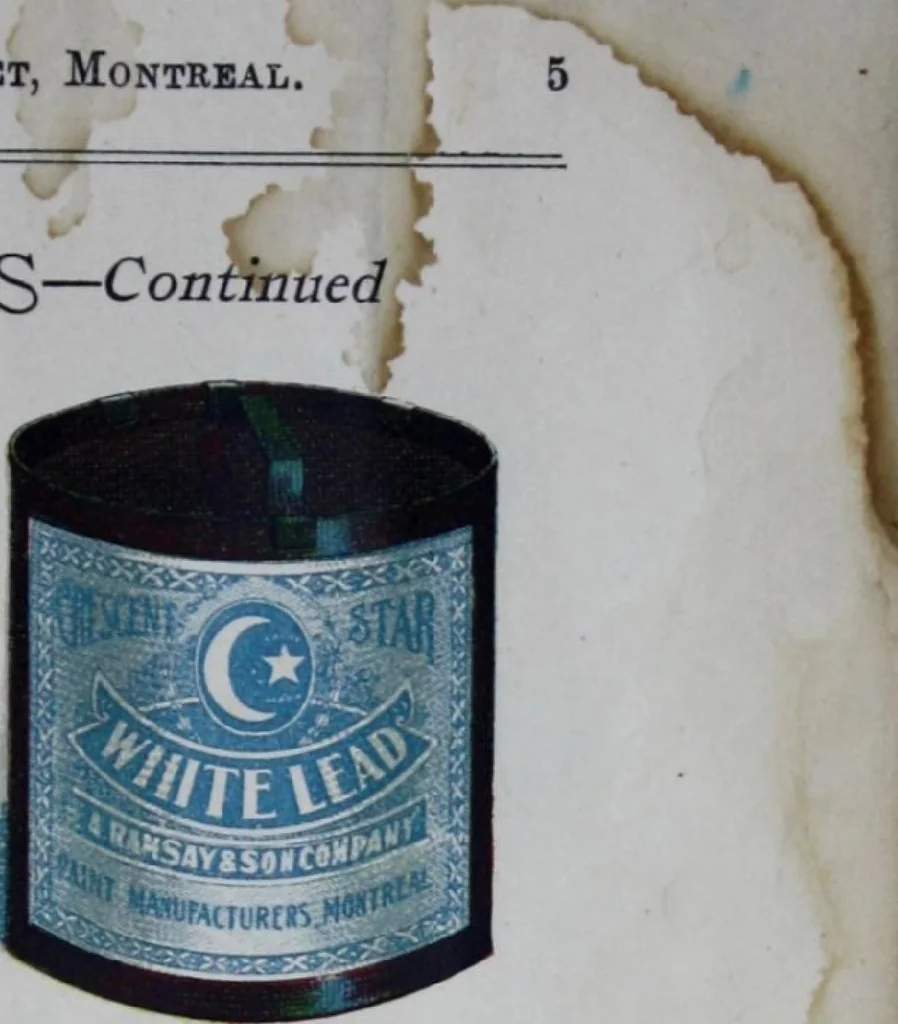 An illustration from A. Ramsay & Son Company, paint makers, Montreal, 1905, leaf 3