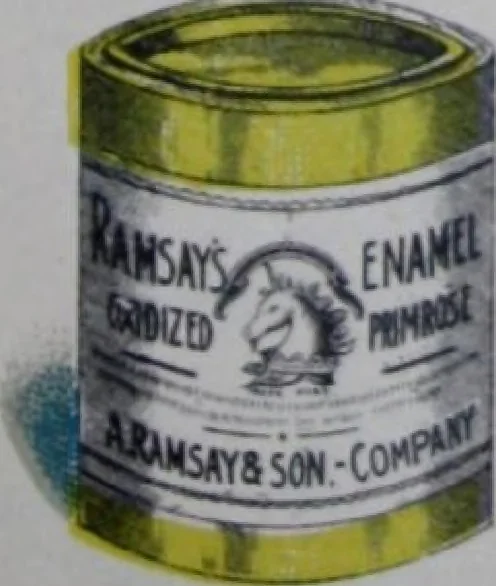 An illustration from A. Ramsay & Son Company, paint makers, Montreal, 1905, leaf 9