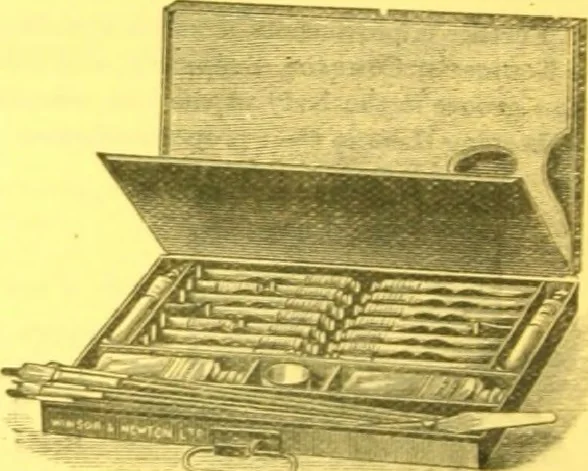 An illustration from A descriptive handbook of modern water colour pigments illustrated with seventy-two colour washes skilfully gradated by hand on Whatman's drawing paper : with an introductory essay on the recent water-colour controversy., 1887, leaf 111