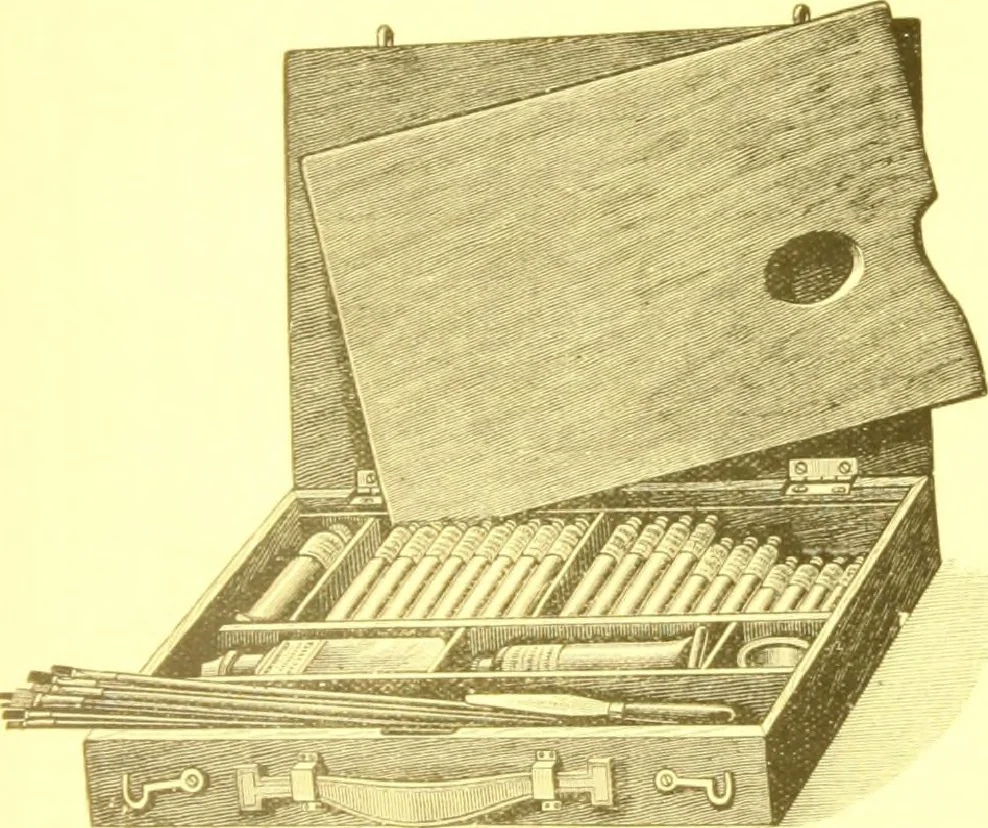An illustration from A descriptive handbook of modern water colour pigments illustrated with seventy-two colour washes skilfully gradated by hand on Whatman's drawing paper : with an introductory essay on the recent water-colour controversy., 1887, leaf 114