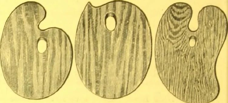 An illustration from A descriptive handbook of modern water colour pigments illustrated with seventy-two colour washes skilfully gradated by hand on Whatman's drawing paper : with an introductory essay on the recent water-colour controversy., 1887, leaf 143