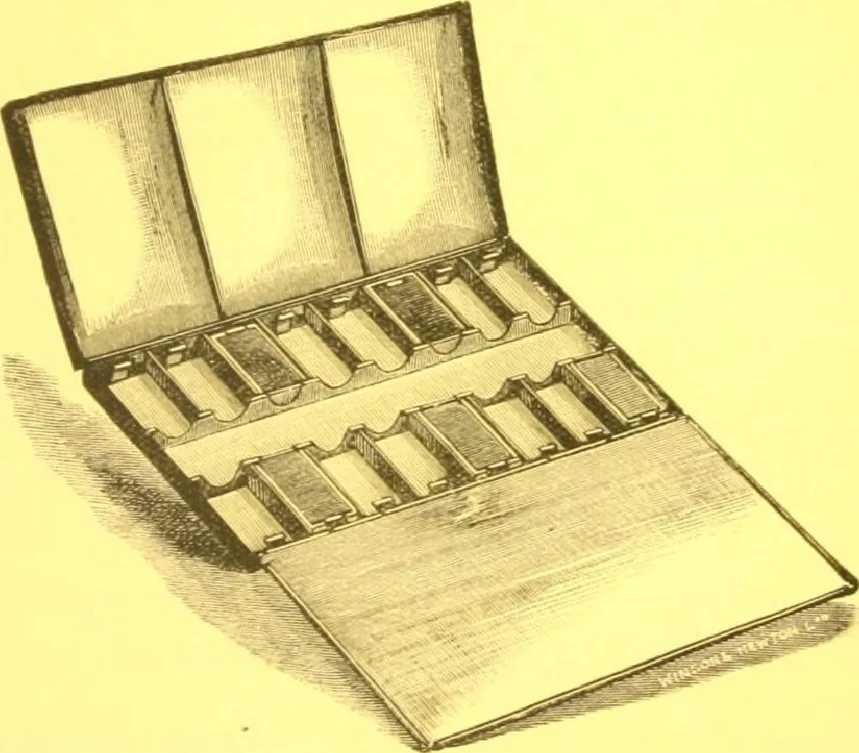 An illustration from A descriptive handbook of modern water colour pigments illustrated with seventy-two colour washes skilfully gradated by hand on Whatman's drawing paper : with an introductory essay on the recent water-colour controversy., 1887, leaf 98