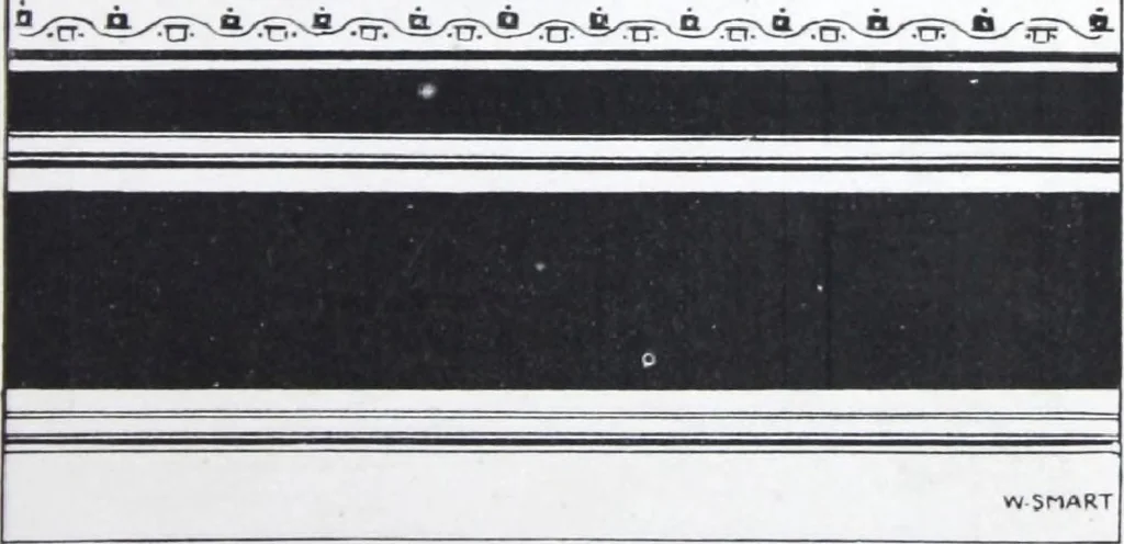 An illustration from A few suggestions for ornamental decoration : a collection of designs & colour schemes for painters' and decorators' work / compiled by F. Scott Mitchell., 1908, leaf 38