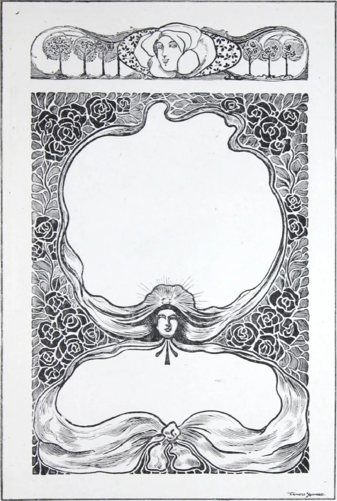 An illustration from A few suggestions for ornamental decoration : a collection of designs & colour schemes for painters' and decorators' work / compiled by F. Scott Mitchell., 1908, leaf 50