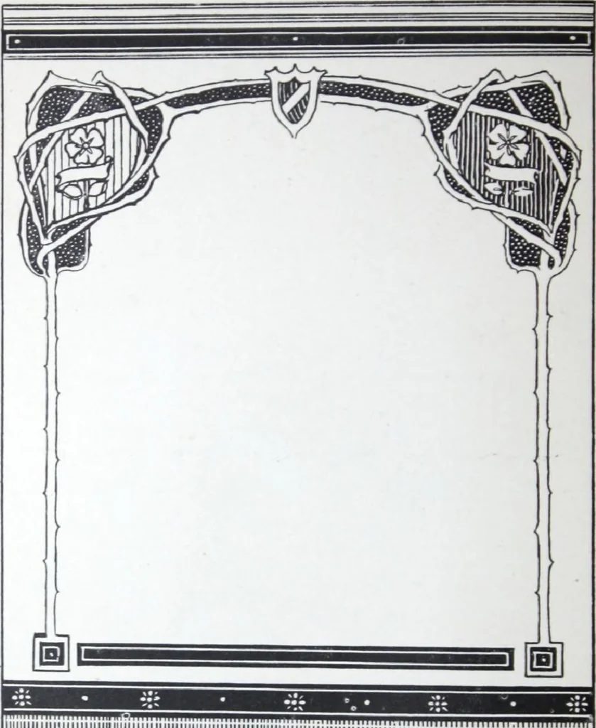 An illustration from A few suggestions for ornamental decoration : a collection of designs & colour schemes for painters' and decorators' work / compiled by F. Scott Mitchell., 1908, leaf 59