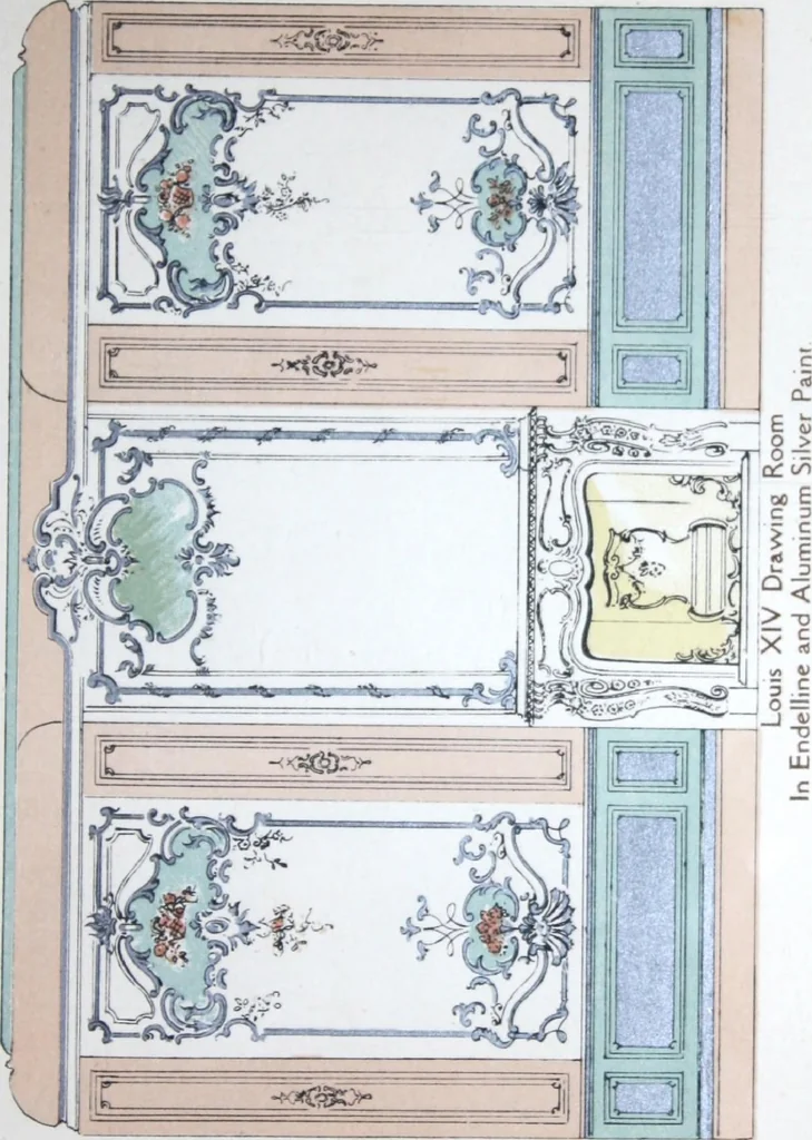 An illustration from A few suggestions for ornamental decoration in painters' and decorators' work / compiled by F. Scott Mitchell., 1909, leaf 100
