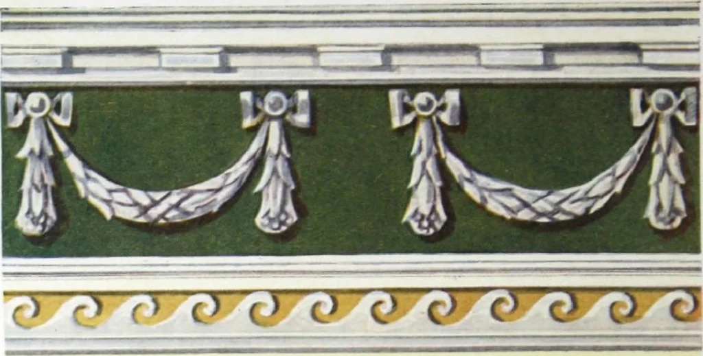 An illustration from A few suggestions for ornamental decoration in painters' and decorators' work / compiled by F. Scott Mitchell., 1909, leaf 111