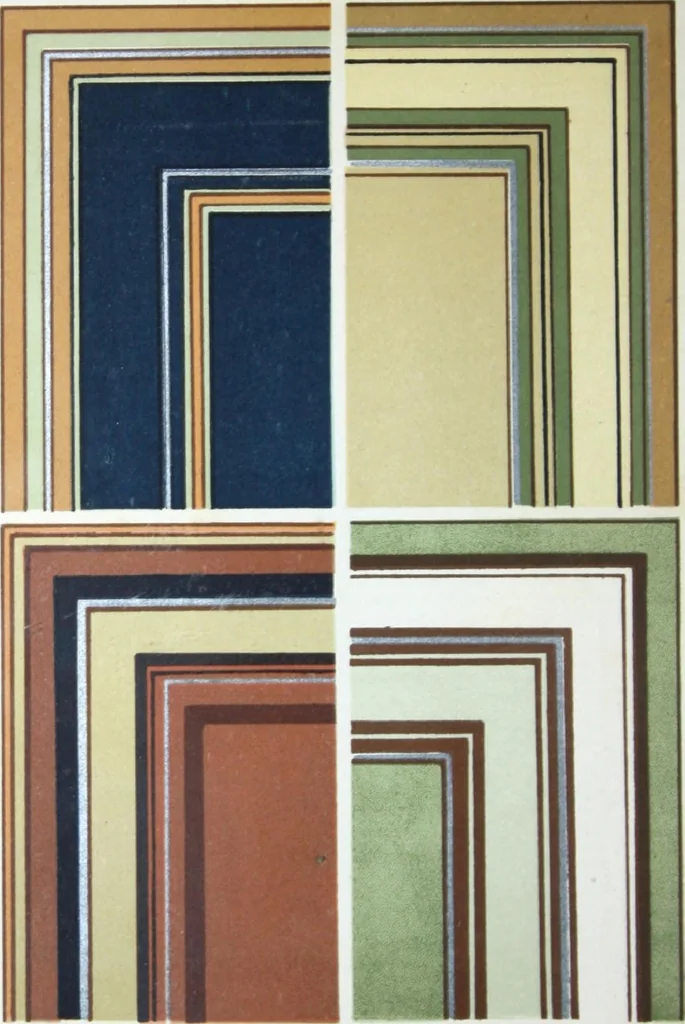 An illustration from A few suggestions for ornamental decoration in painters' and decorators' work / compiled by F. Scott Mitchell., 1909, leaf 119