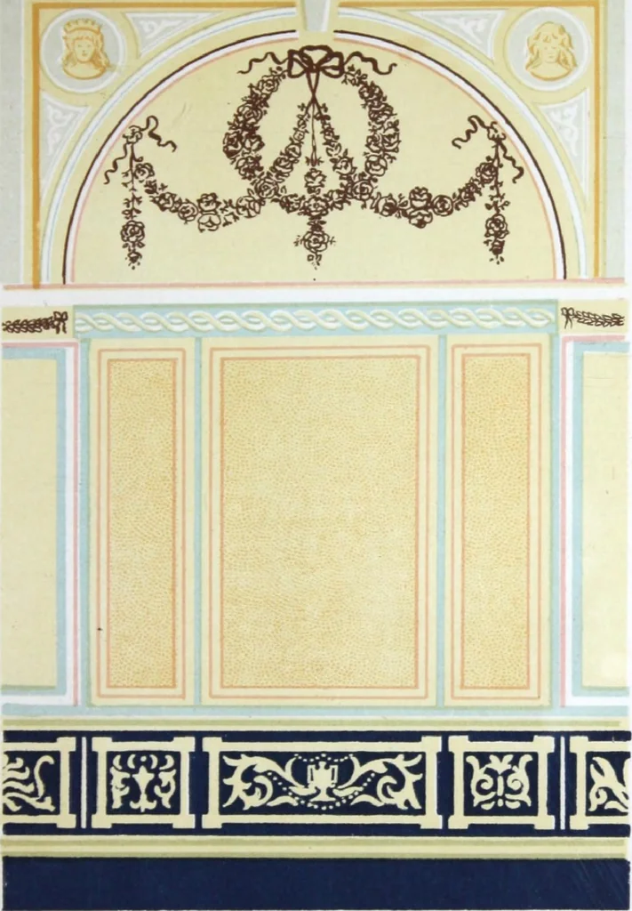 An illustration from A few suggestions for ornamental decoration in painters' and decorators' work / compiled by F. Scott Mitchell., 1909, leaf 132