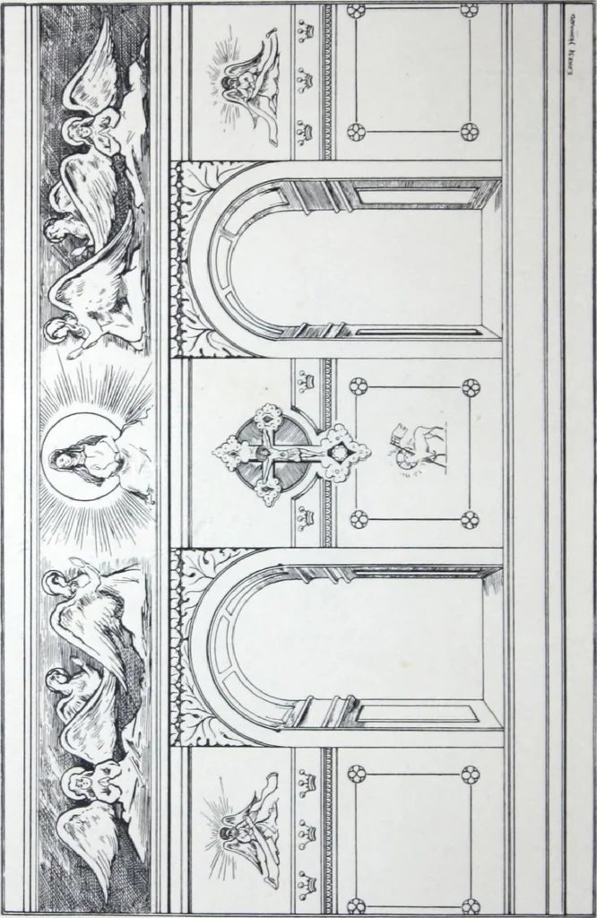 An illustration from A few suggestions for ornamental decoration in painters' and decorators' work / compiled by F. Scott Mitchell., 1909, leaf 135