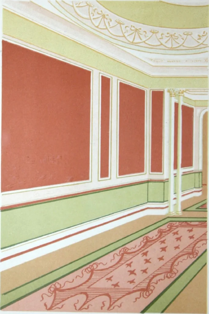 An illustration from A few suggestions for ornamental decoration in painters' and decorators' work / compiled by F. Scott Mitchell., 1909, leaf 139