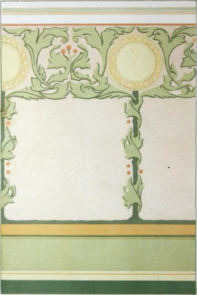 An illustration from A few suggestions for ornamental decoration in painters' and decorators' work / compiled by F. Scott Mitchell., 1909, leaf 153