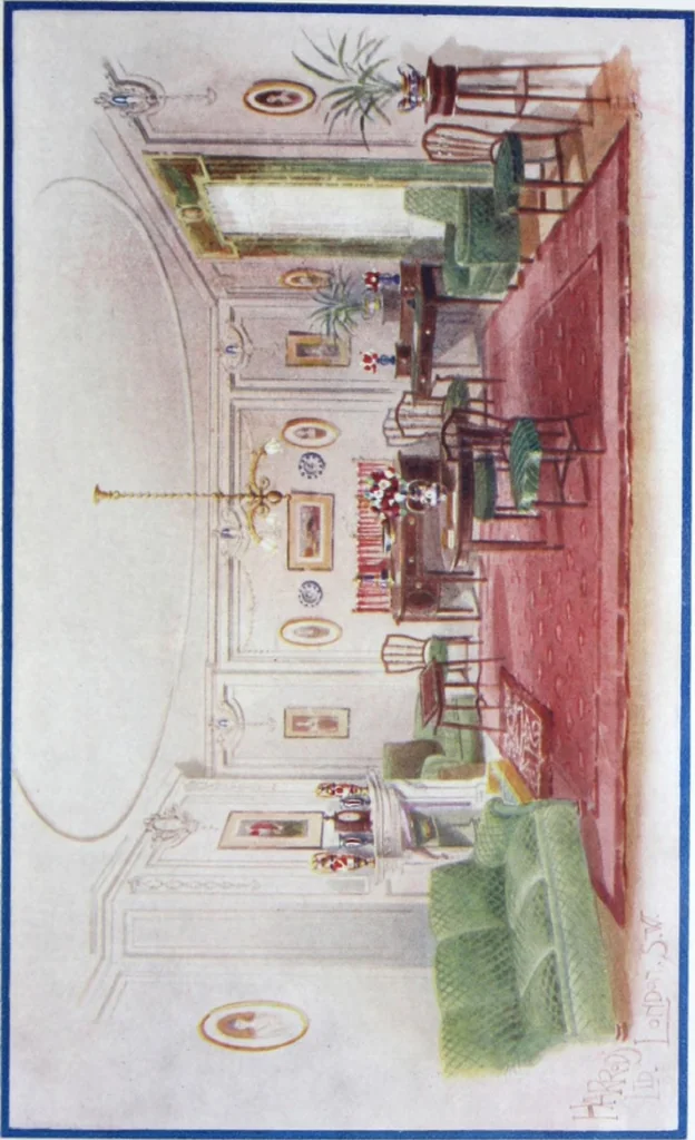 An illustration from A few suggestions for ornamental decoration in painters' and decorators' work / compiled by F. Scott Mitchell., 1909, leaf 176