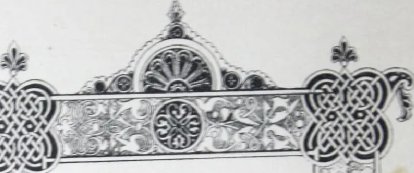 An illustration from A few suggestions for ornamental decoration in painters' and decorators' work / compiled by F. Scott Mitchell., 1909, leaf 19