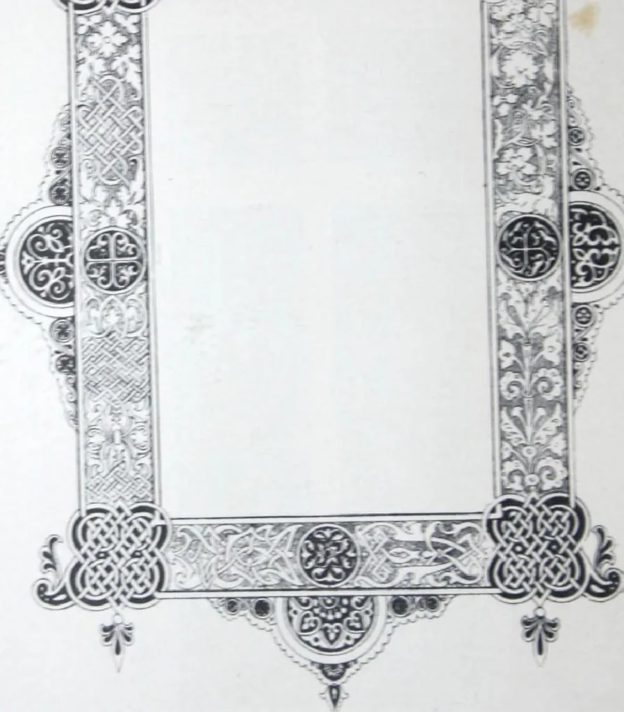 An illustration from A few suggestions for ornamental decoration in painters' and decorators' work / compiled by F. Scott Mitchell., 1909, leaf 19