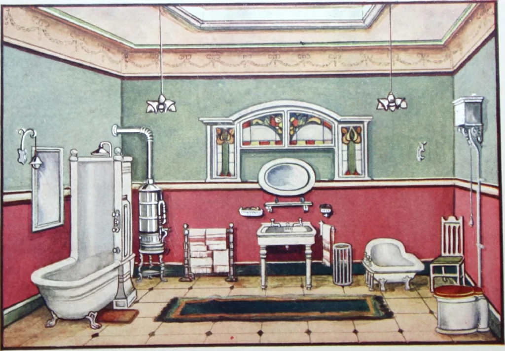 An illustration from A few suggestions for ornamental decoration in painters' and decorators' work / compiled by F. Scott Mitchell., 1909, leaf 21