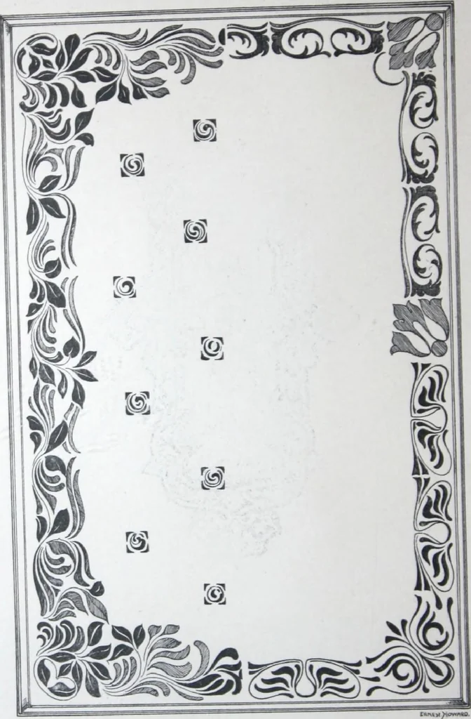 An illustration from A few suggestions for ornamental decoration in painters' and decorators' work / compiled by F. Scott Mitchell., 1909, leaf 29