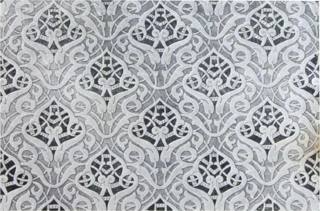 An illustration from A few suggestions for ornamental decoration in painters' and decorators' work / compiled by F. Scott Mitchell., 1909, leaf 36