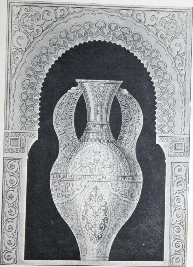 An illustration from A few suggestions for ornamental decoration in painters' and decorators' work / compiled by F. Scott Mitchell., 1909, leaf 38