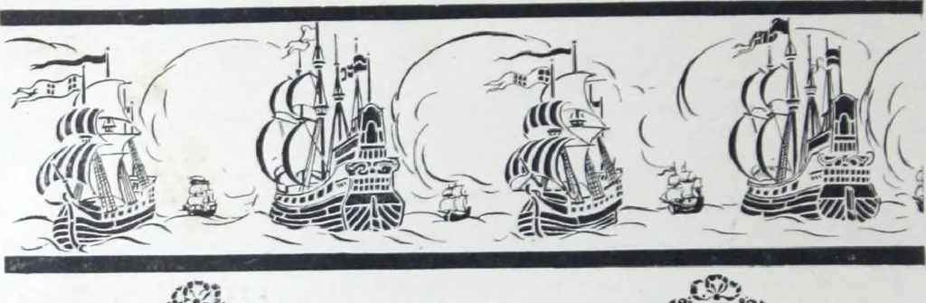 An illustration from A few suggestions for ornamental decoration in painters' and decorators' work / compiled by F. Scott Mitchell., 1909, leaf 49