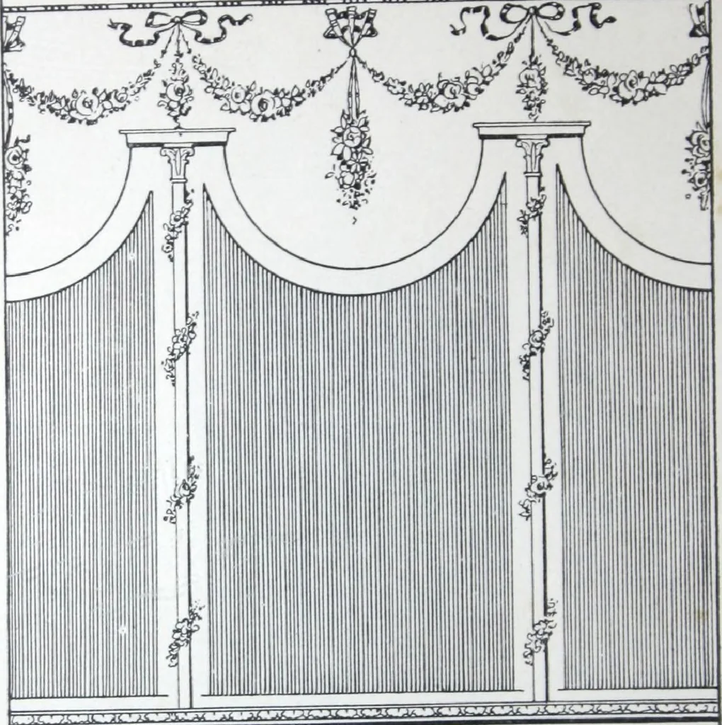 An illustration from A few suggestions for ornamental decoration in painters' and decorators' work / compiled by F. Scott Mitchell., 1909, leaf 57