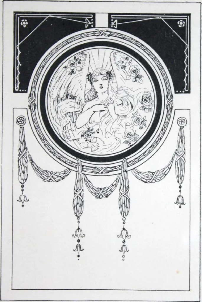 An illustration from A few suggestions for ornamental decoration in painters' and decorators' work / compiled by F. Scott Mitchell., 1909, leaf 66