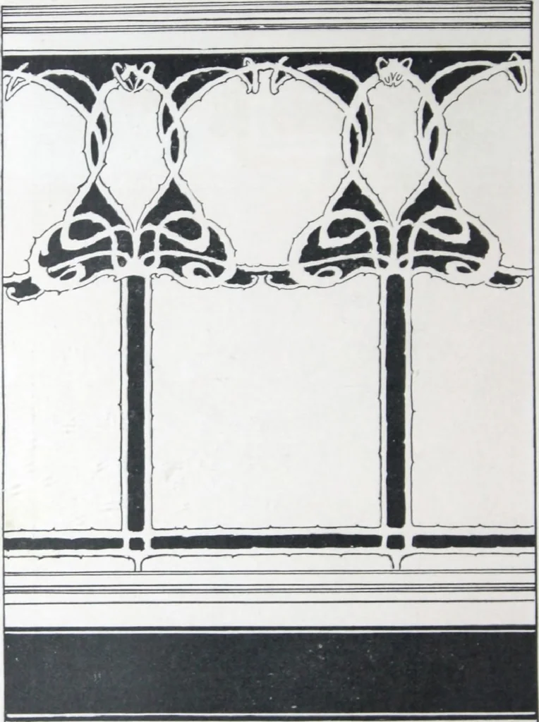 An illustration from A few suggestions for ornamental decoration in painters' and decorators' work / compiled by F. Scott Mitchell., 1909, leaf 67