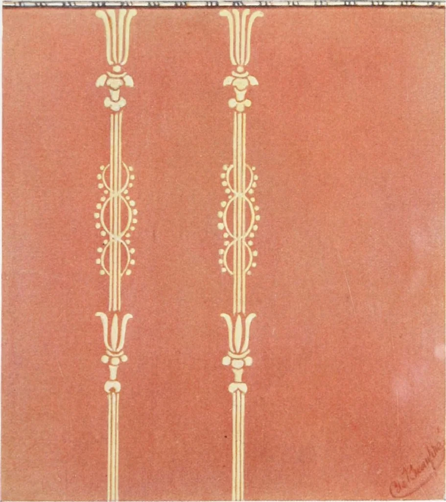 An illustration from A few suggestions for ornamental decoration in painters' and decorators' work / compiled by F. Scott Mitchell., 1909, leaf 68