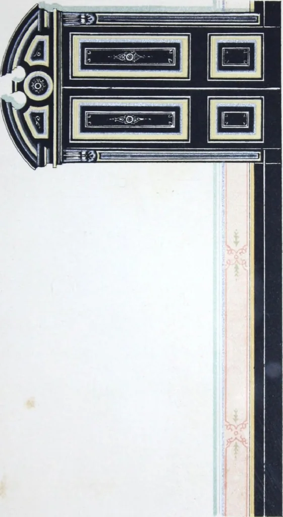 An illustration from A few suggestions for ornamental decoration in painters' and decorators' work / compiled by F. Scott Mitchell., 1909, leaf 72