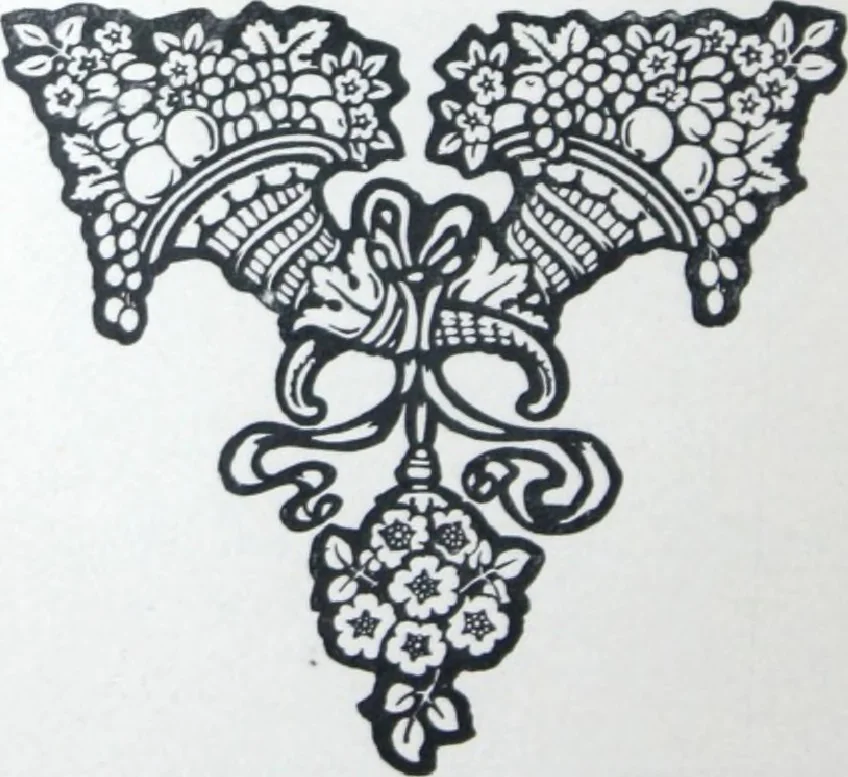 An illustration from A few suggestions for ornamental decoration in painters' and decorators' work / compiled by F. Scott Mitchell., 1909, leaf 77