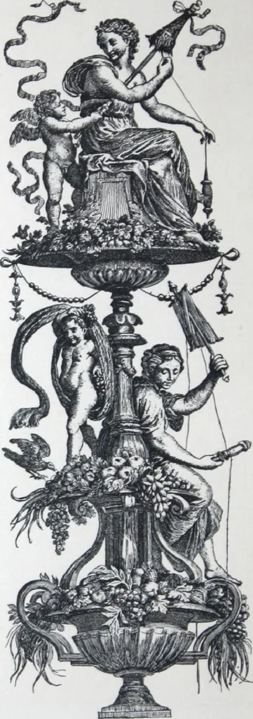 An illustration from A few suggestions for ornamental decoration in painters' and decorators' work / compiled by F. Scott Mitchell., 1909, leaf 81