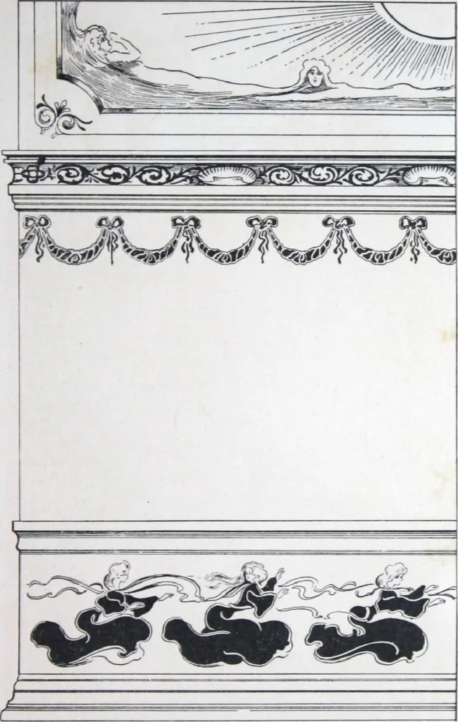 An illustration from A few suggestions for ornamental decoration in painters' and decorators' work / compiled by F. Scott Mitchell., 1909, leaf 84