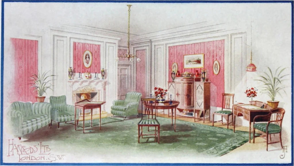 An illustration from A few suggestions for ornamental decoration in painters' and decorators' work / compiled by F. Scott Mitchell., 1909, leaf 86