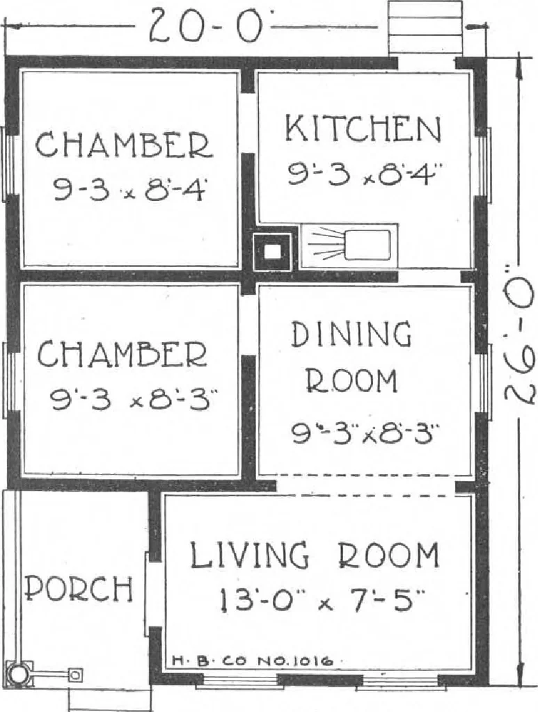 An illustration from A plan book of Harris homes, 1915, leaf 13