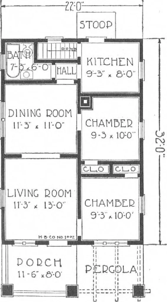 An illustration from A plan book of Harris homes, 1915, leaf 14