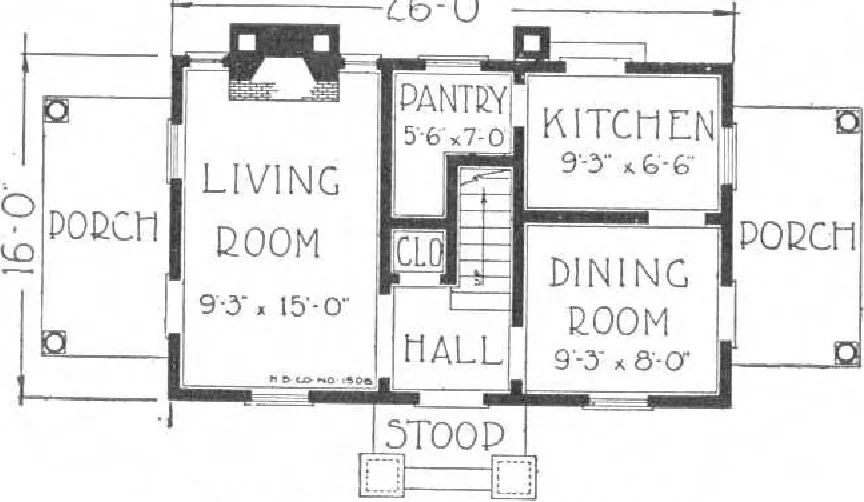 An illustration from A plan book of Harris homes, 1915, leaf 18