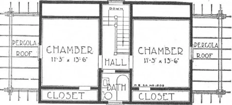 An illustration from A plan book of Harris homes, 1915, leaf 18