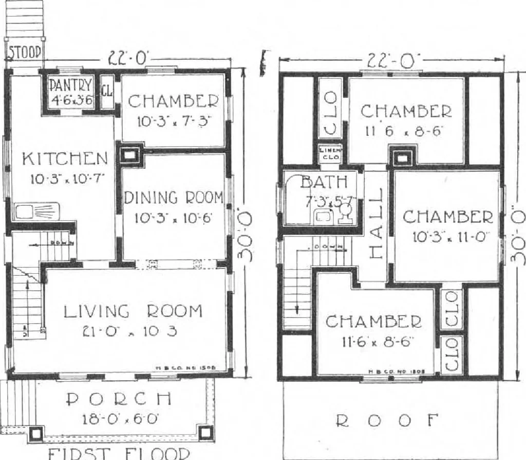 An illustration from A plan book of Harris homes, 1915, leaf 22