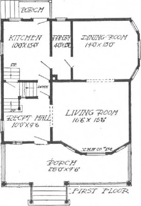 An illustration from A plan book of Harris homes, 1915, leaf 34