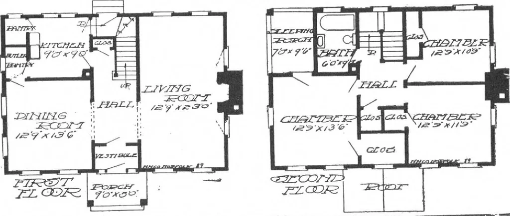An illustration from A plan book of Harris homes, 1915, leaf 39