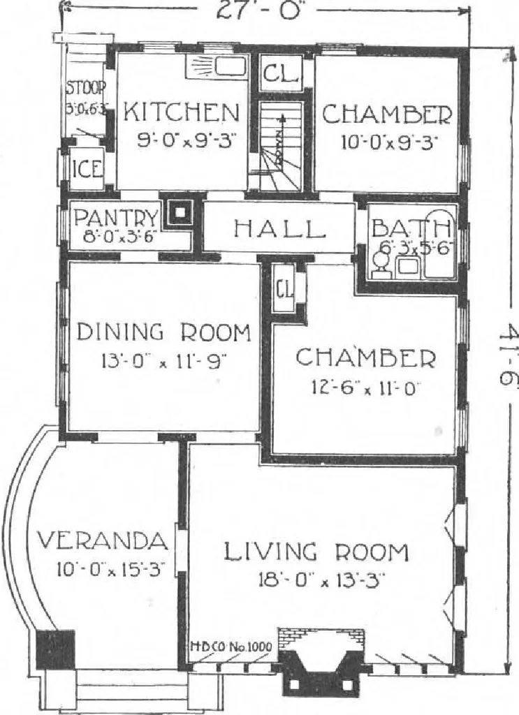 An illustration from A plan book of Harris homes, 1915, leaf 9