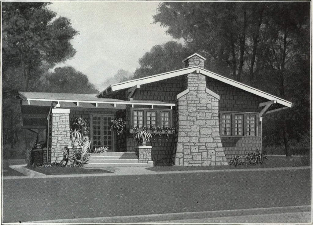 An illustration from A plan book of Harris homes., 1918, leaf 18