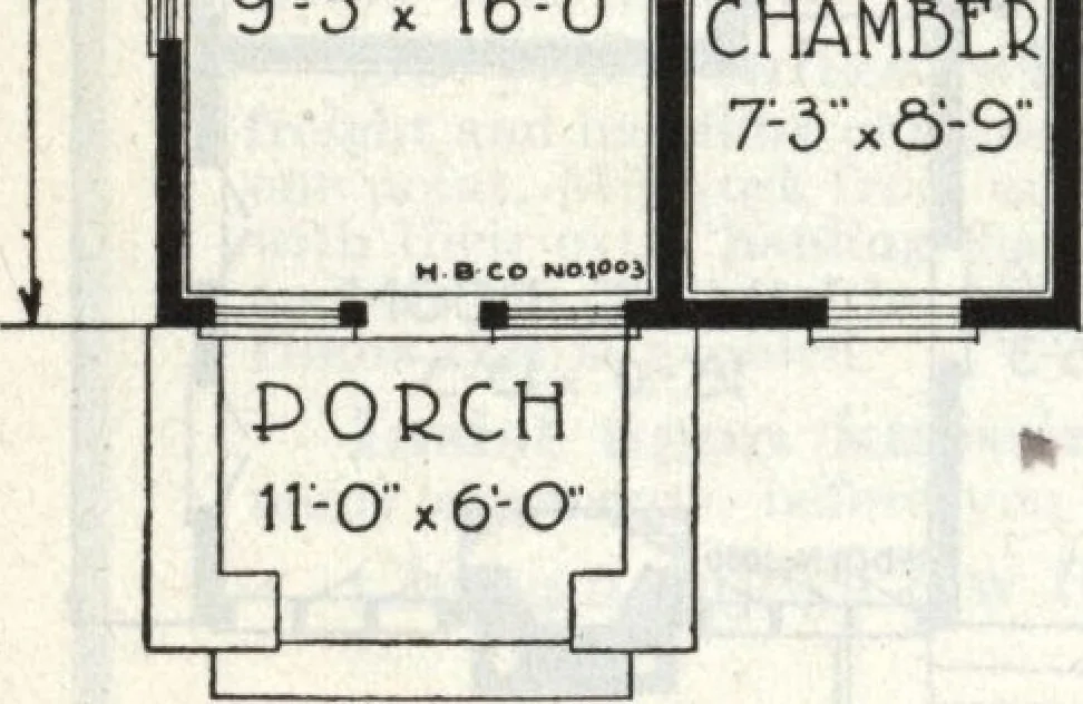 An illustration from A plan book of Harris homes., 1918, leaf 19