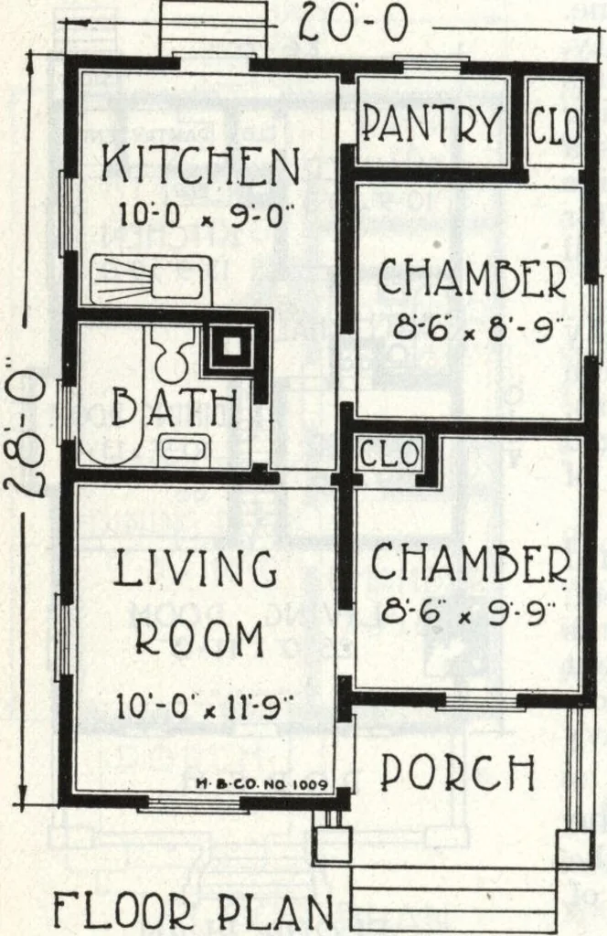 An illustration from A plan book of Harris homes., 1918, leaf 21