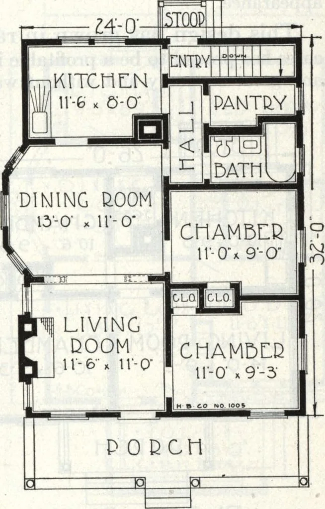An illustration from A plan book of Harris homes., 1918, leaf 22
