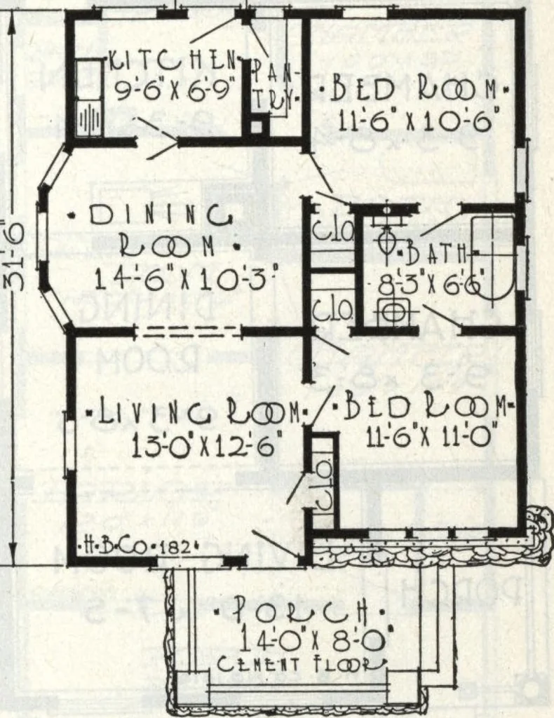 An illustration from A plan book of Harris homes., 1918, leaf 24