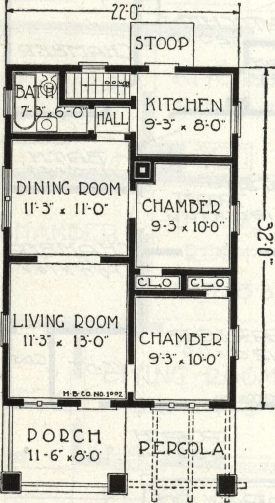 An illustration from A plan book of Harris homes., 1918, leaf 27