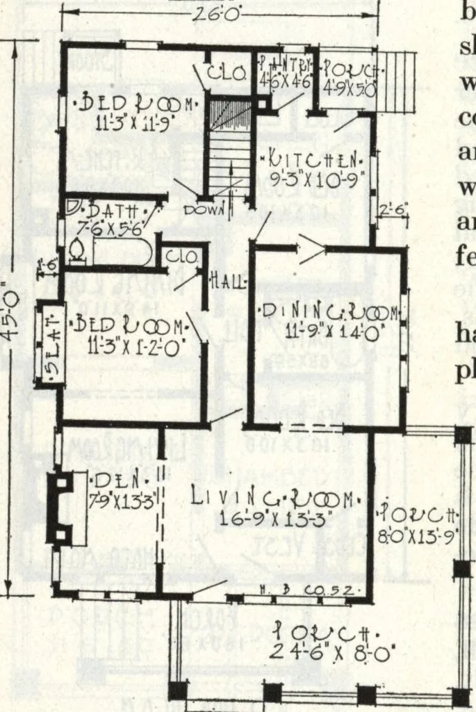 An illustration from A plan book of Harris homes., 1918, leaf 29