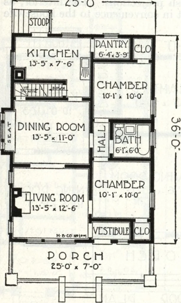 An illustration from A plan book of Harris homes., 1918, leaf 33