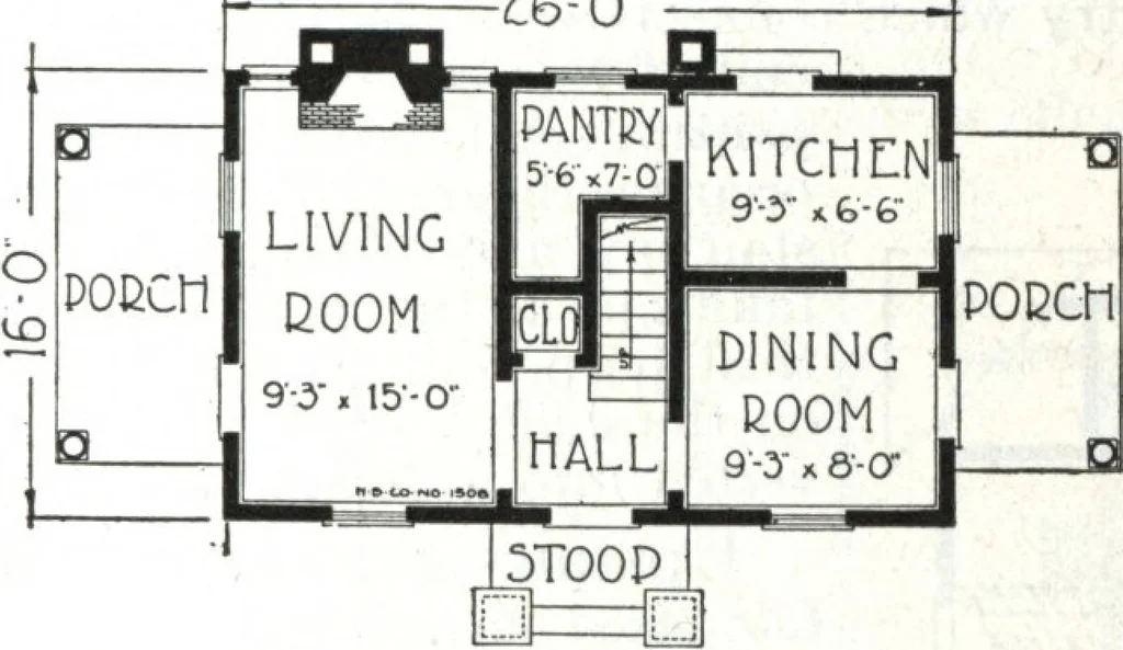 An illustration from A plan book of Harris homes., 1918, leaf 34
